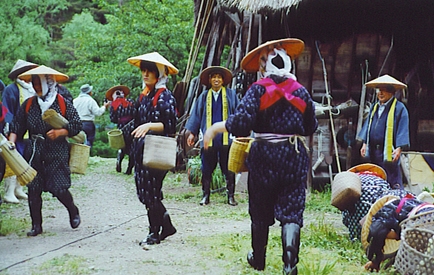 Villagers in typical dress