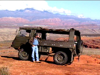 Australian Pinzgauer Jeep used in the ATV & Jeep Wilderness Tours.  